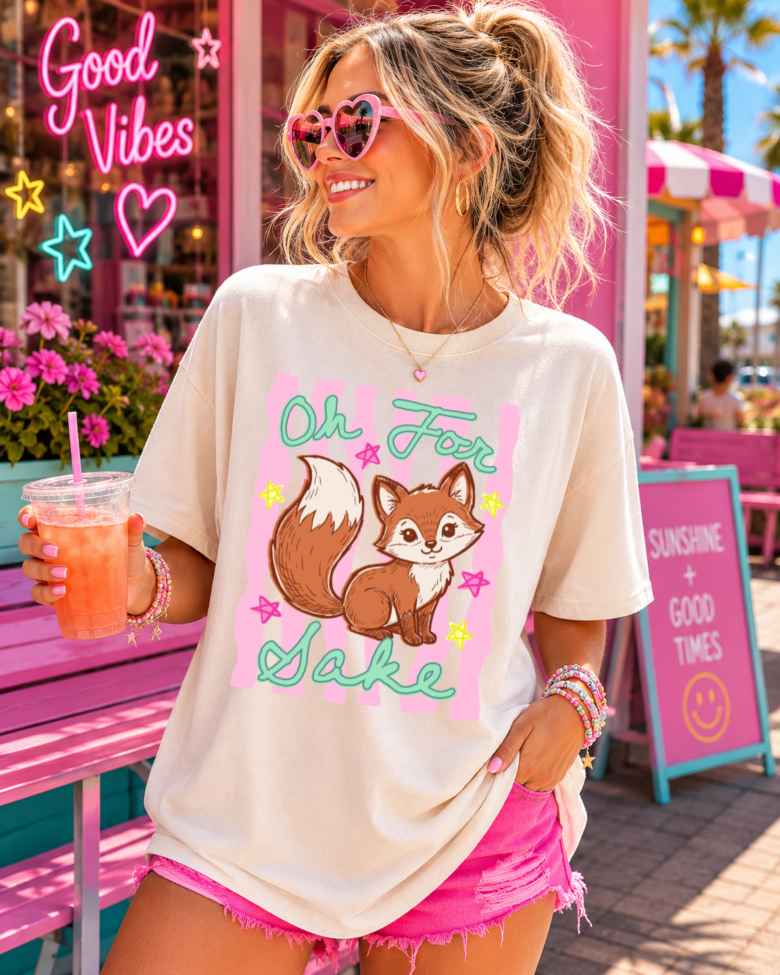 Oh For Fox Sake | Adult DTF Transfer | Ready to Press ⭐