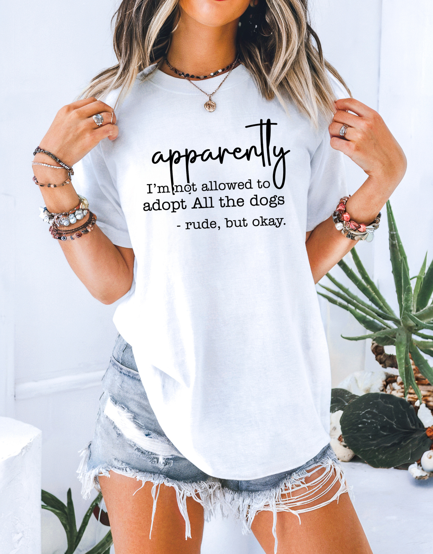 Apparently I’m Not Allowed to Adopt All the Dogs | Adult DTF Transfer | Ready to Press