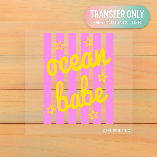 Ocean Babe Stripes | Adult DTF Transfer | Ready to Press