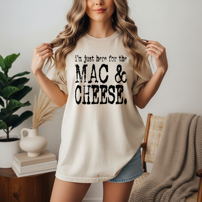 Mac and Cheese DTF Transfer | Funny Thanksgiving Food Print | Comfort Food Fall Shirt Design