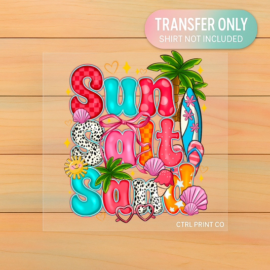 Sun, Salt & Sand | Adult DTF Transfer | Ready to Press