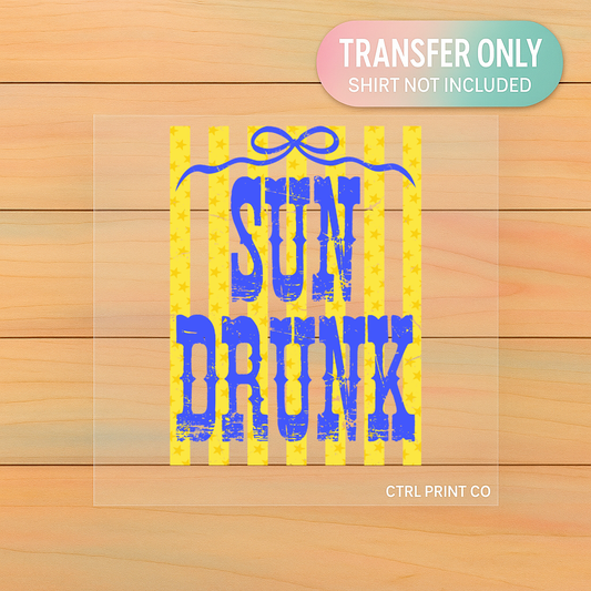 Sun Drunk | Adult DTF Transfer | Ready to Press