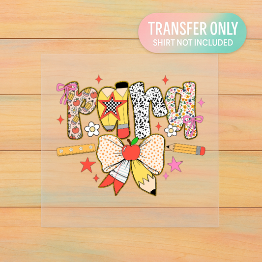 Para Patchwork Bow | DTF Transfer | Ready to Press