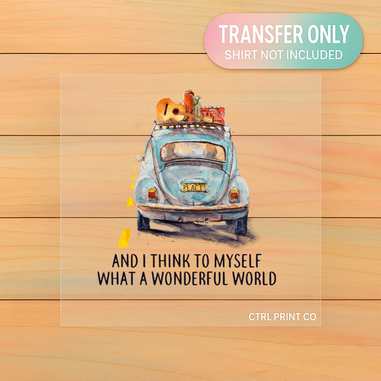 What a Wonderful World | Adult DTF Transfer | Ready to Press