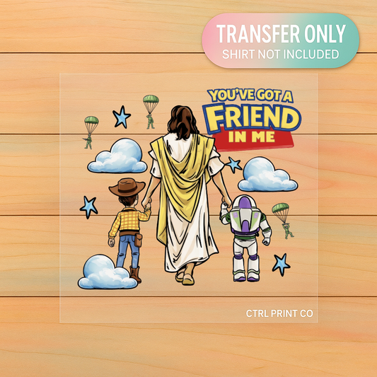 Faithful Friend Adventure Inspired | Youth DTF Transfer | Ready to Press | 6.5–7.5 inc